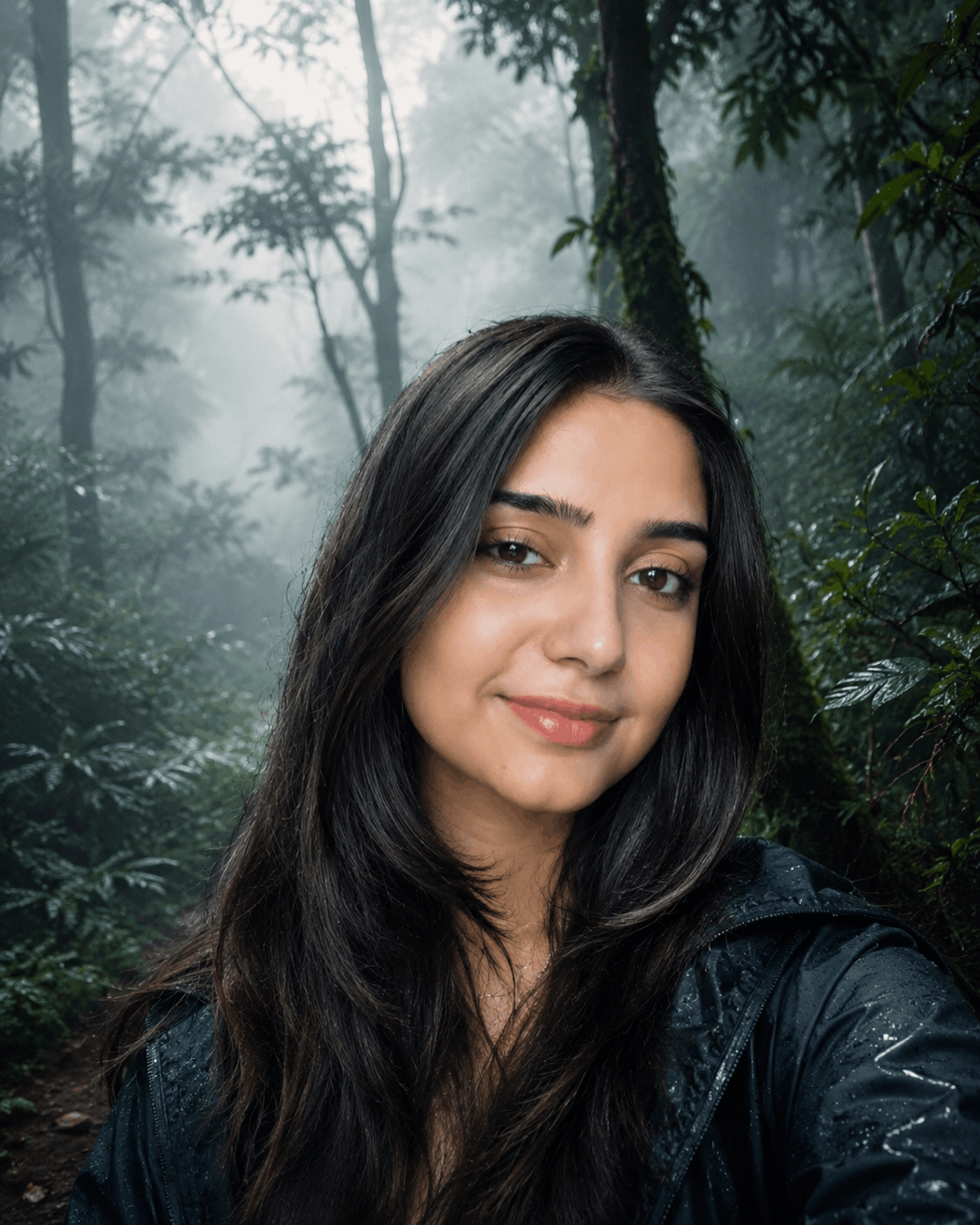 Quick fog style keyword prompt example Tech Upkar fog style photo prompt example showing a moody nature scene with dense fog and volumetric lighting