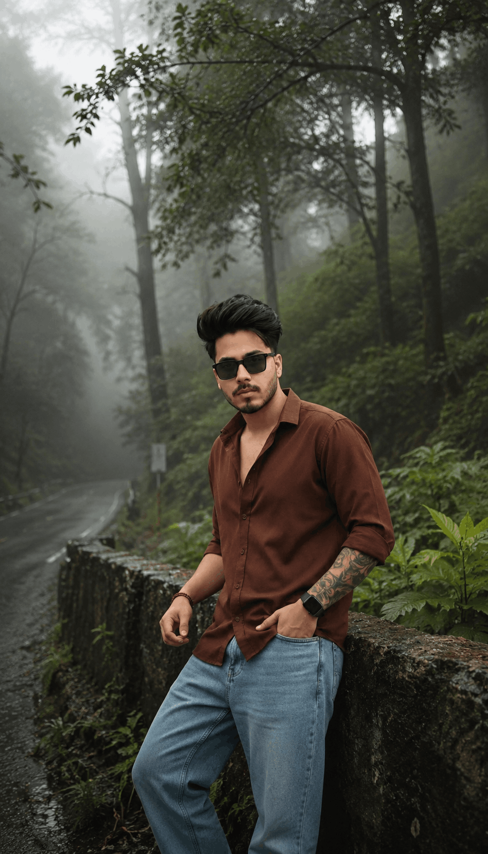 Subject preserving cinematic color grade example Tech Upkar subject preserving cinematic color grade photo prompt example with warm golden highlights and cool shadows
