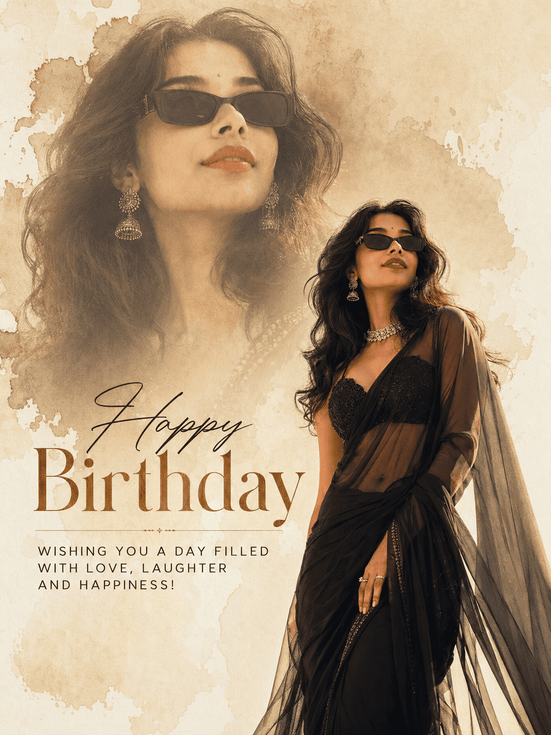 Luxury Birthday Poster AI Prompt 1 example generated using ChatGPT by Tech Upkar