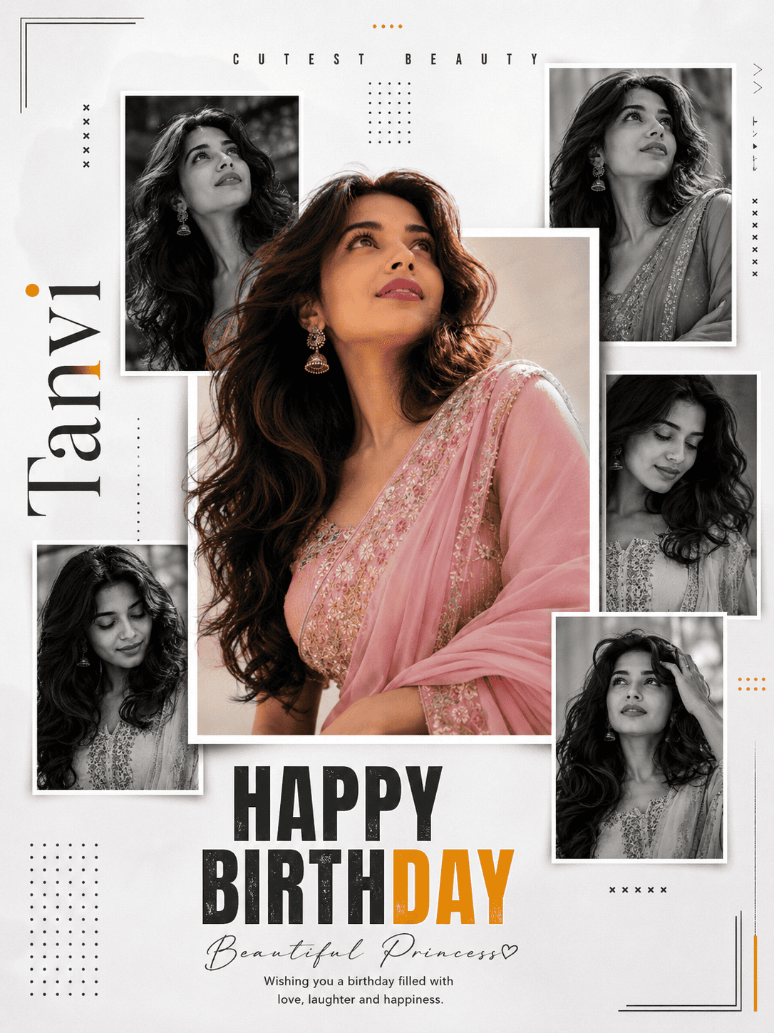 Luxury Birthday Poster AI Prompt 2 example generated using ChatGPT by Tech Upkar