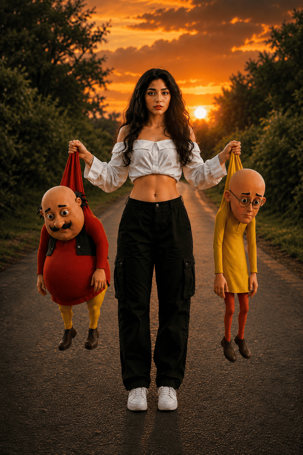 Motu Patlu Carry Trend prompt example - Tech Upkar Tech Upkar Motu Patlu Carry Trend AI photo editing prompt example generated using Google Gemini